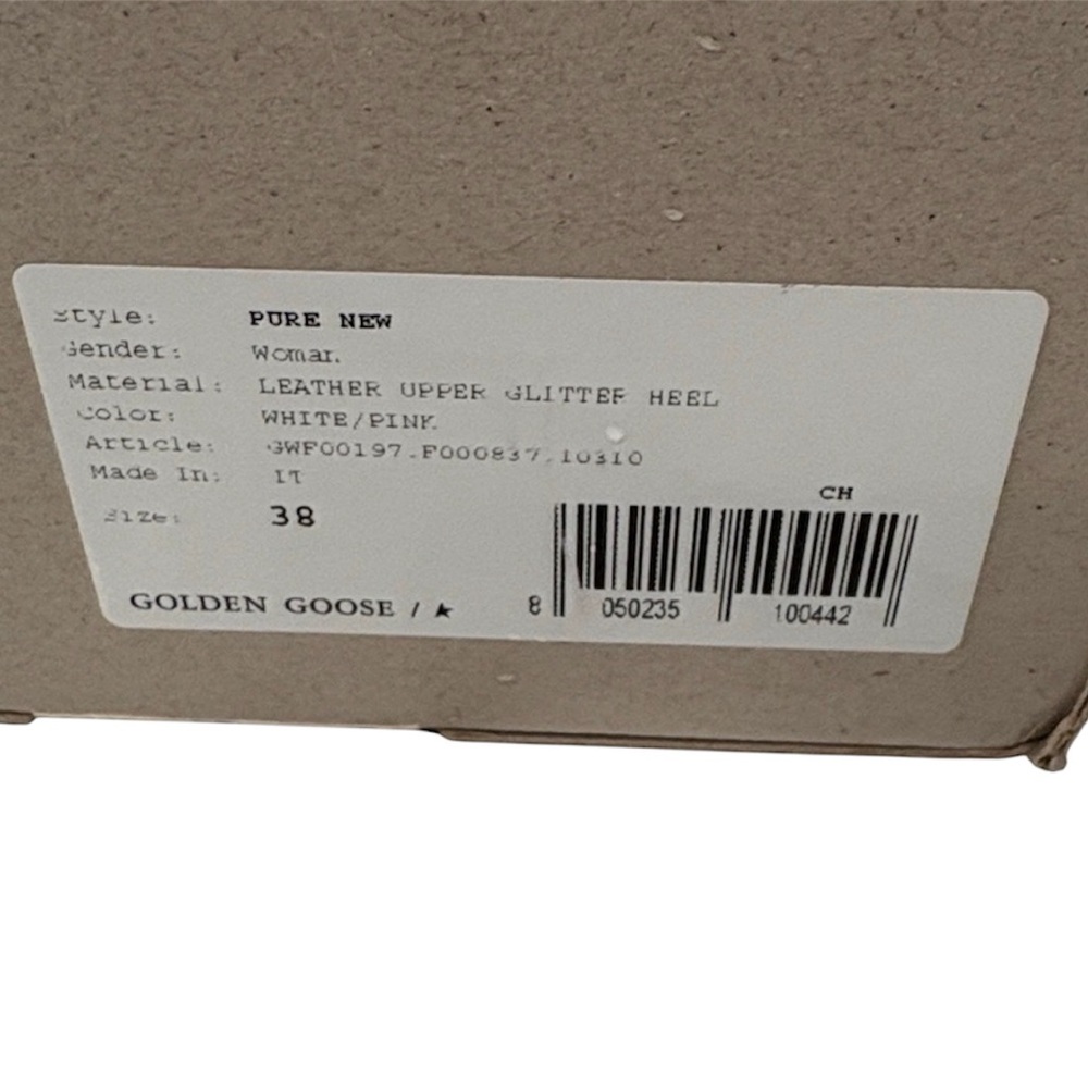 Golden Goose PURESTAR
Low Top Sneaker (white / pink glitter) Size 38 UK - Picture 9 of 9